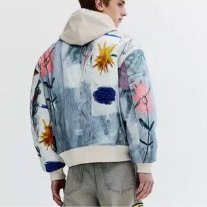 Hm Basquiat loose fit bomber jacket med